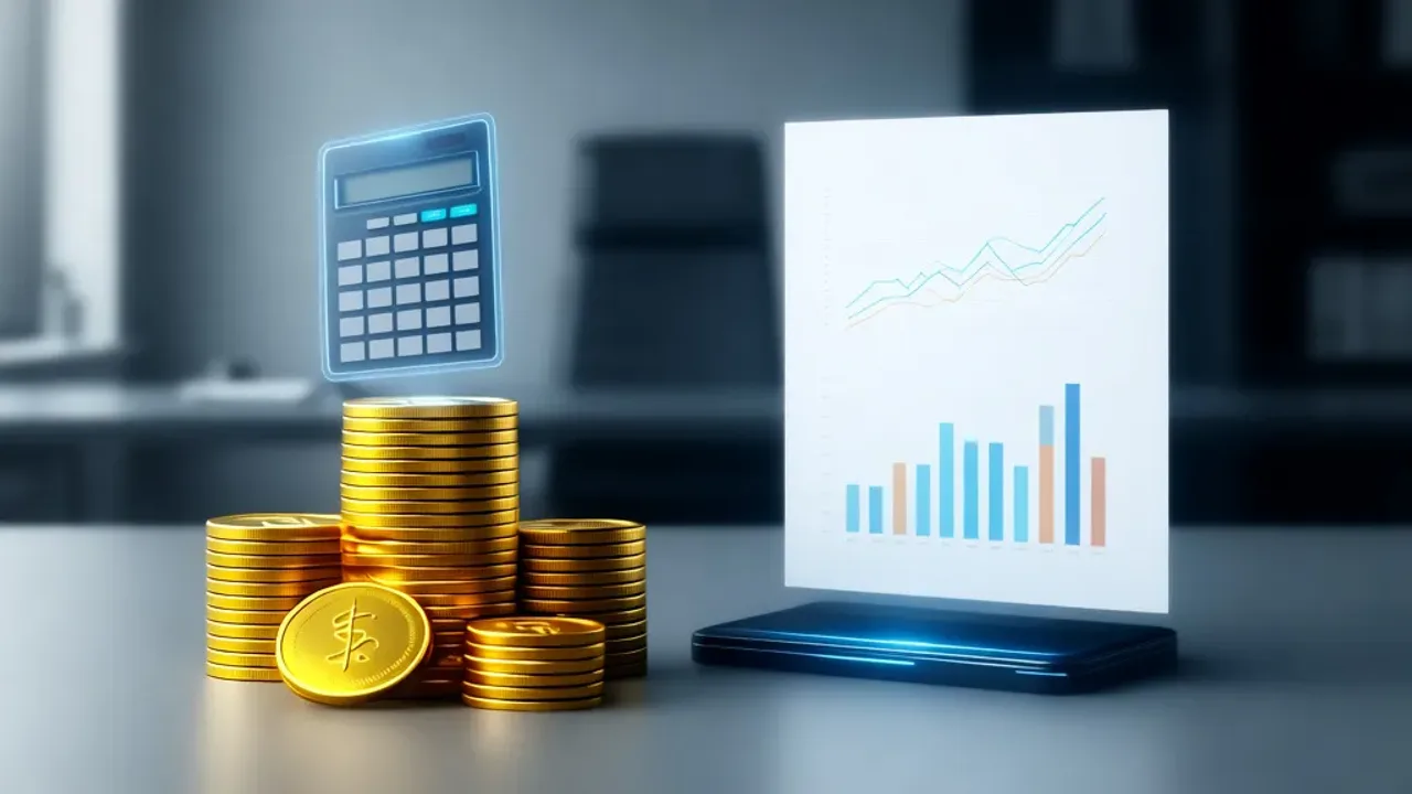 36 22 brutto ile to netto: Praktyczny przewodnik po wynagrodzeniach Kalkulator finansowy wyświetlający wynik 36 22 brutto ile to netto na ekranie w biurowym otoczeniu.
