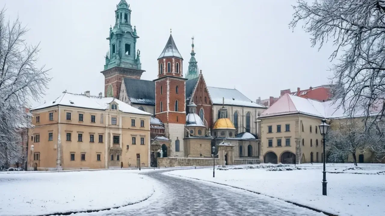 Ferie Kraków 2026: Terminy ferii zimowych w roku szkolnym i zimowy poradnik Zaśnieżony zimowy krajobraz w górach podczas ferie kraków 2026.