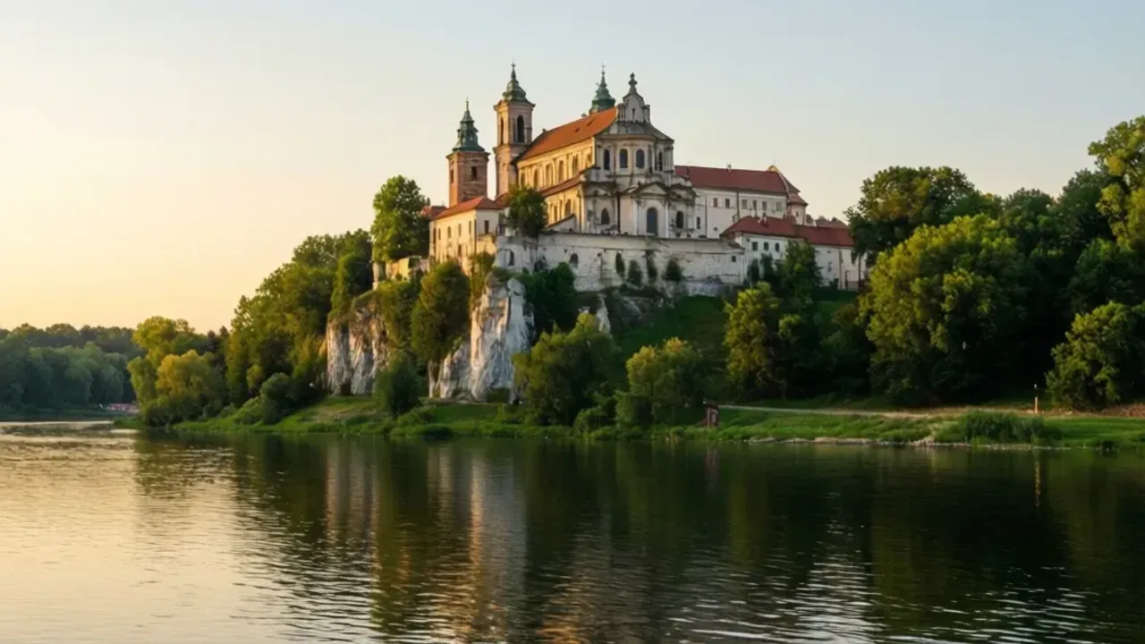 Klasztor Tyniec: historia, zwiedzanie i praktyczny przewodnik 2026 Opactwo Benedyktynów, czyli klasztor Tyniec położony na wapiennym wzgórzu nad Wisłą w Krakowie.