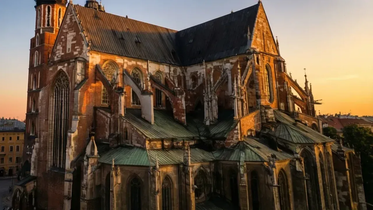 Kościół św. Rity Kraków: Przewodnik po nabożeństwach i kulcie (2025) Gotycka fasada kościoła św. Rity w Krakowie przy ulicy Augustiańskiej.