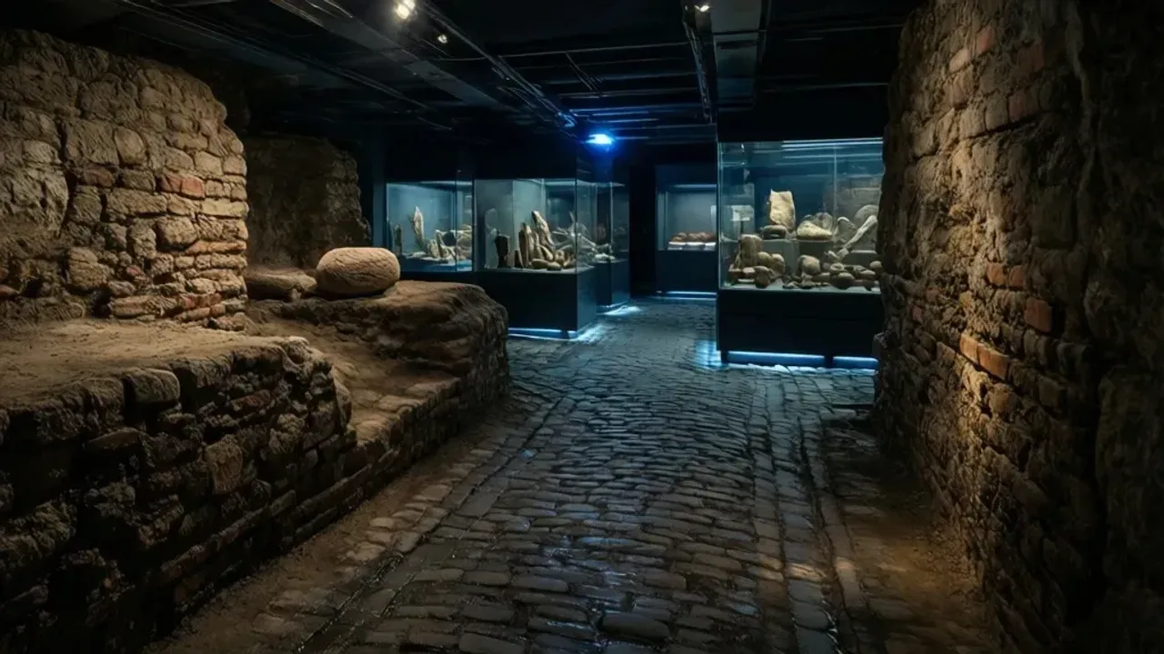 Podziemia Rynku w Krakowie: Muzeum, Rynek Podziemny i Zwiedzanie Archeologiczne wykopaliska średniowiecznego Krakowa wewnątrz muzeum podziemia rynku w krakowie.