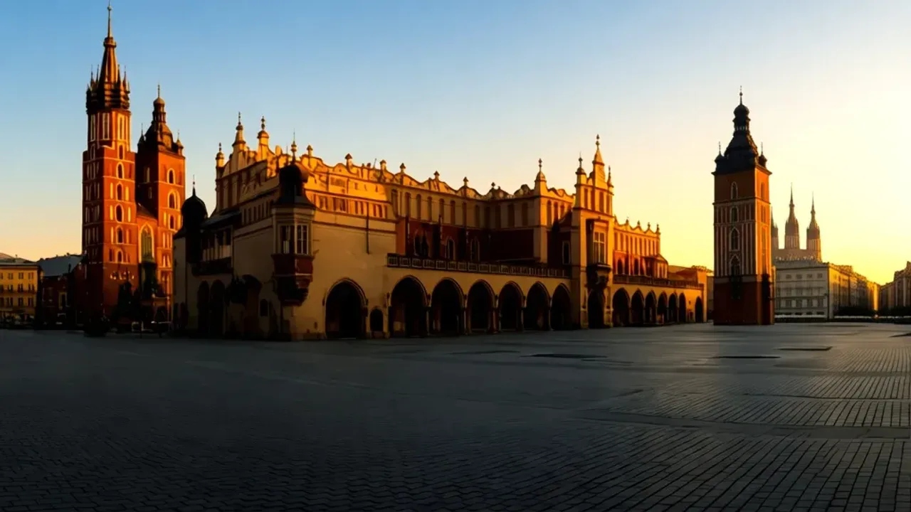 Rynek Kraków i Rynek Główny: pałac Krzysztofory i widok na Rynek Główny