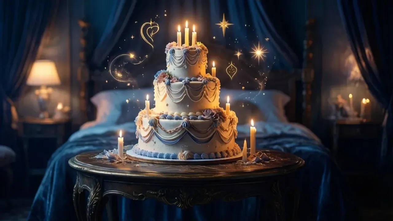 Sennik tort: co oznacza sen o torcie weselnym, urodzinowym i czekoladowym? Surrealistyczny, magiczny tort unoszący się w eterycznej mgle jako symboliczna interpretacja snu według sennik tort.